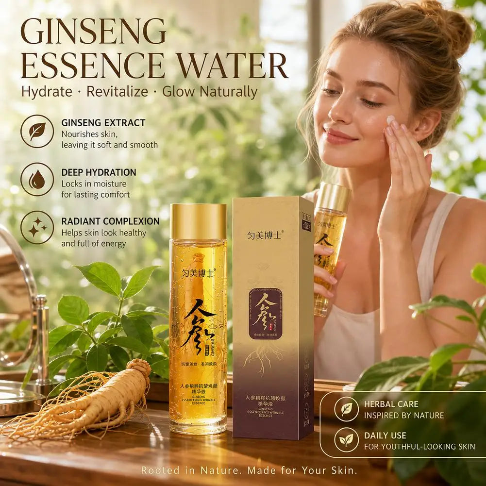Premium Red Ginseng Essence for Deep Wrinkle Repair and Intensive Skin Hydration Anti Aging and Skin Brightening Effects Quake