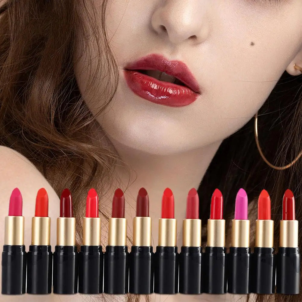 Original Tube Lipstick Smooth Long Lasting Mini Tube Mate Velvet Lipstick Moisturizer Gloss Waterproof Lip Lipstick Cosmetic Quake
