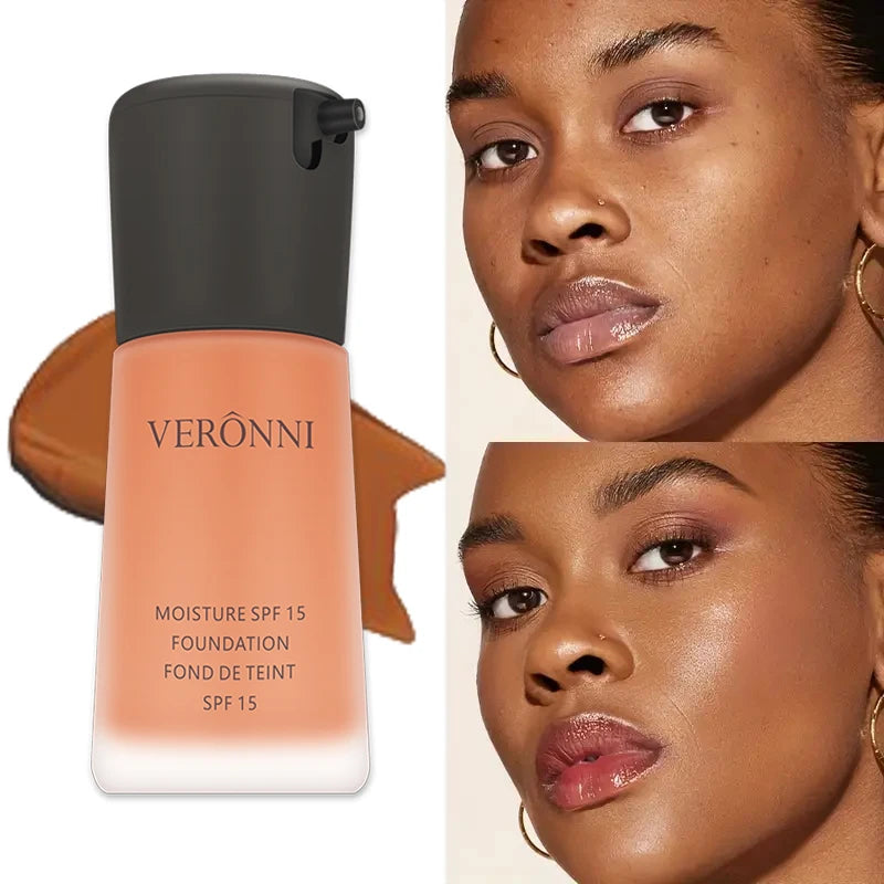 Matte Liquid Foundation Oil Control Concealer BB Cream Waterproof Lasting Full Coverage Natural Face Base Professional Makeup Quake