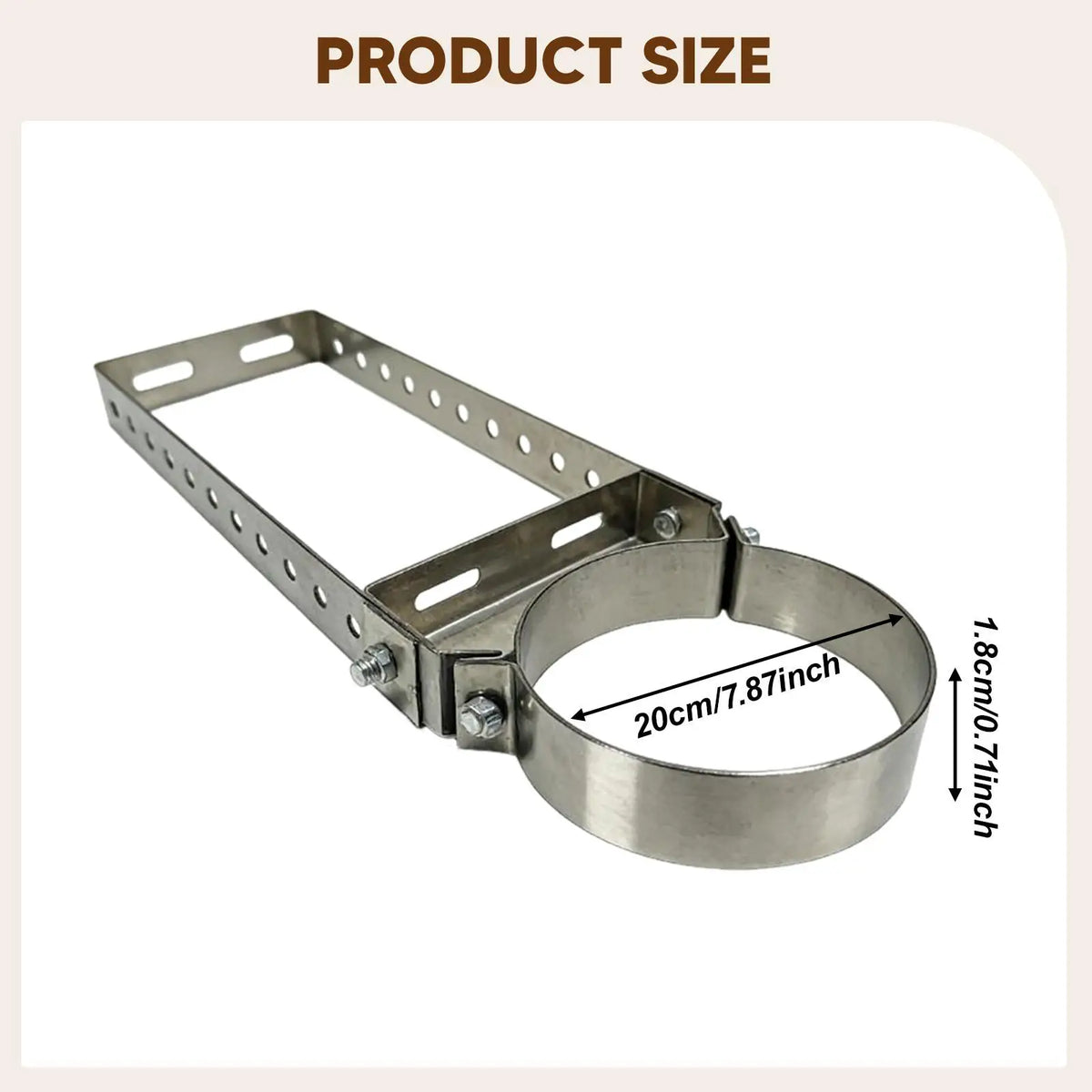 Durable Chimney Pipe Support Bracket Stainless Steel Holder for Fireplace Equipment and Flue Ventilation Quake