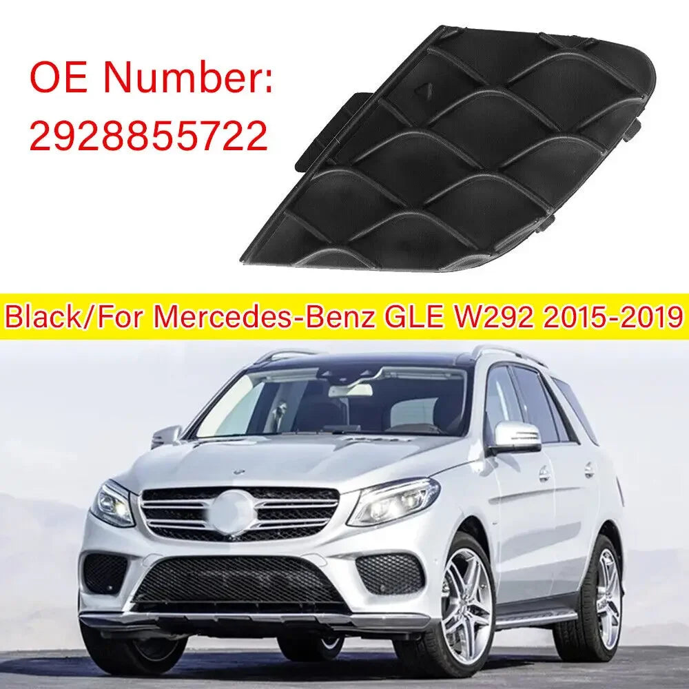 For Mercedes-Benz GLE W292 2015-2019 2928855722 Car Front Side Bumper Tow Hook Cap Towing Eye Cover ABS Auto Accessories Parts Quake Default Title