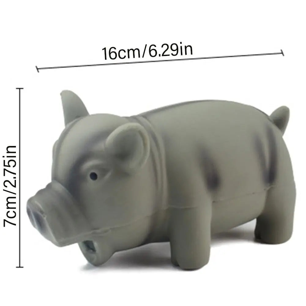 Chew Training Pets Accessories Interactive Squeak Latex Pet Chew Rubber Sound Pig Dog Chew Quake