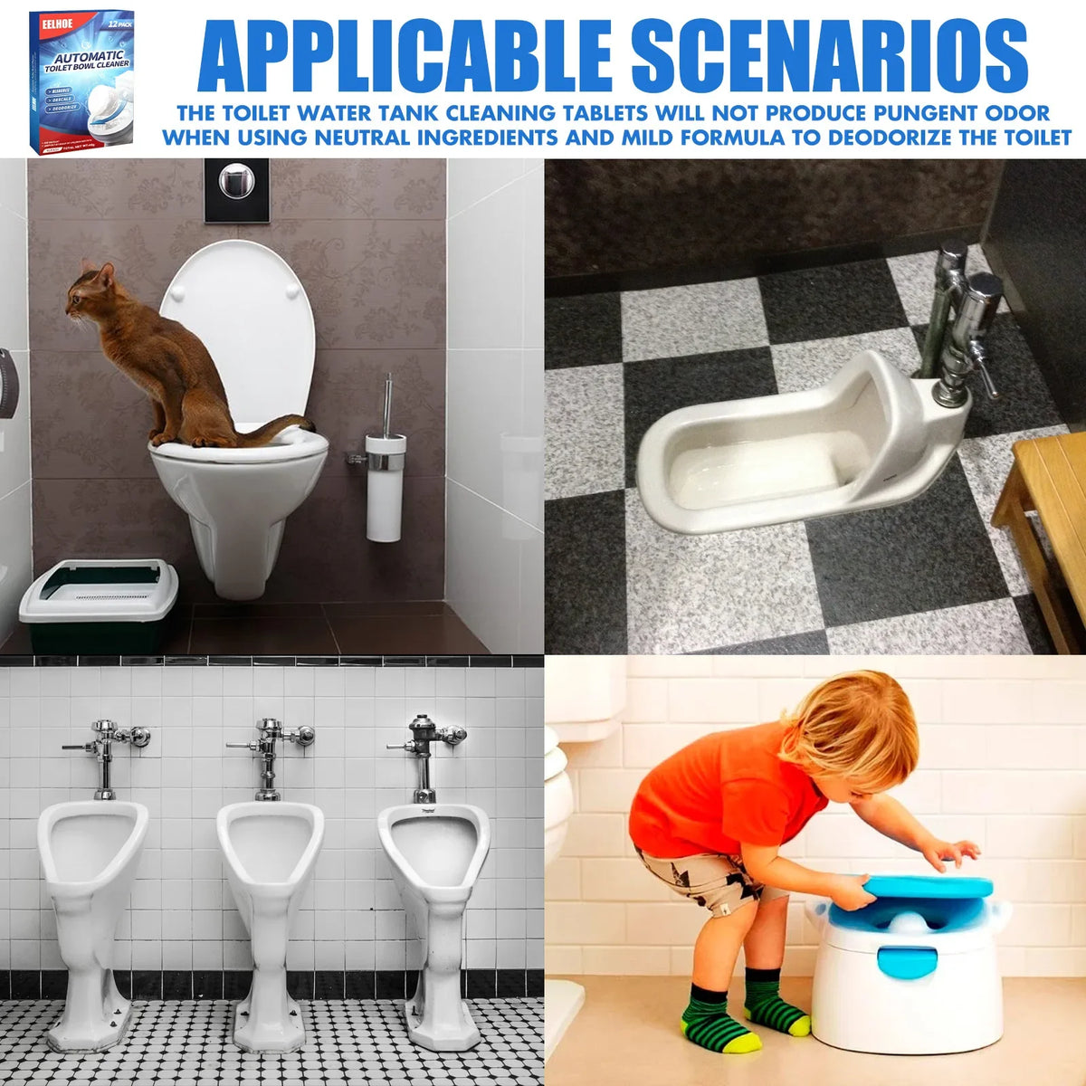 Toilet Bowl Cleaner Urine Stain Sewer Deodorant Fast Yellow Dirt Odor Removal Air Freshener Toilet Cleaning Effervescent Tablet Quake