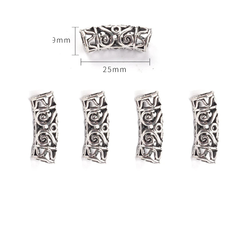 5pcs/Pack Stars Ring Charms Hair Braid Dread Dreadlock Beads Clips Cuffs Rings Jewelry Dreadlock Clasps Hair Accessories Tools Quake 5pcs 25