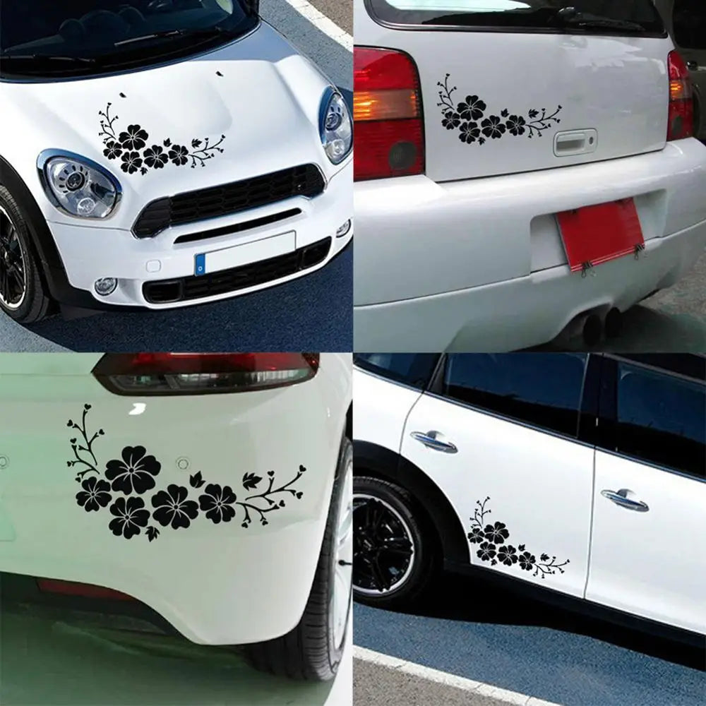 Fashion Flower Blossom Car Decal Sticker Auto Truck Bumper Door Window Decor Quake