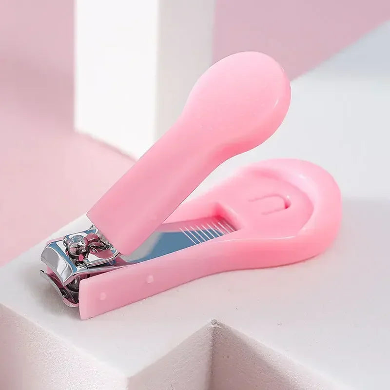 Baby Care Anti Stainless Steel Nail Clipper Baby Pinch Nail Repair Knife Baby Nail Clipper Newborn Bebes Accesorios Quake B385 NO.1pink