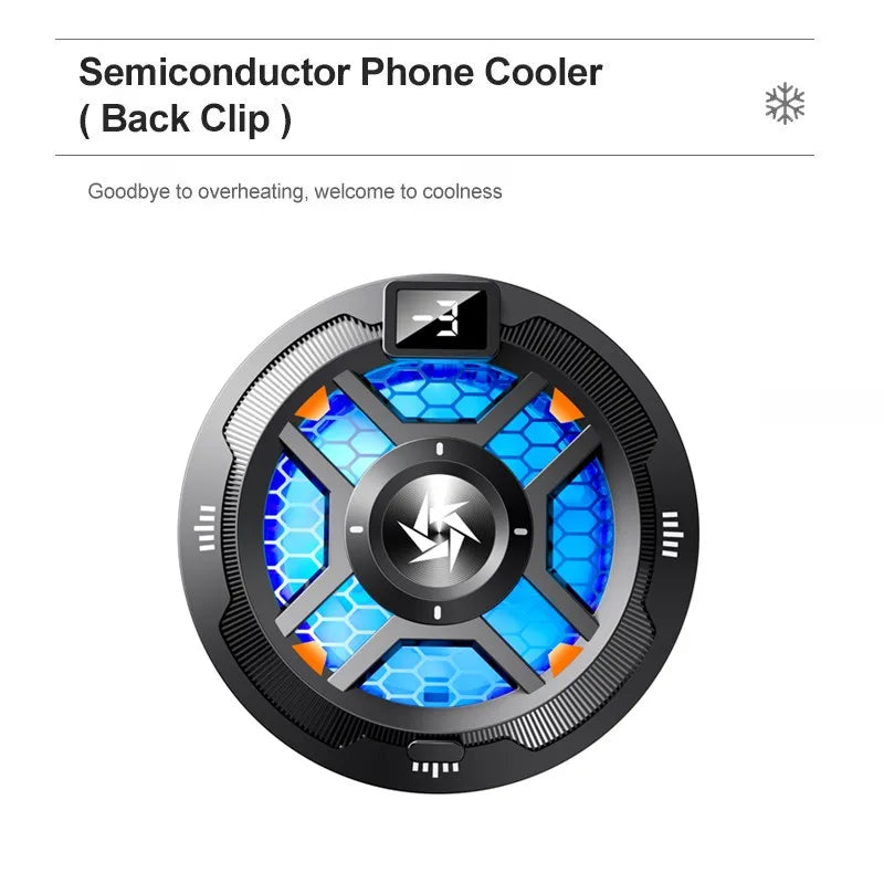 SL18 TEC Cooler Magnetic phone cooler with temperature display for iPhone Android phone tablet game cooler cooling fan Quake