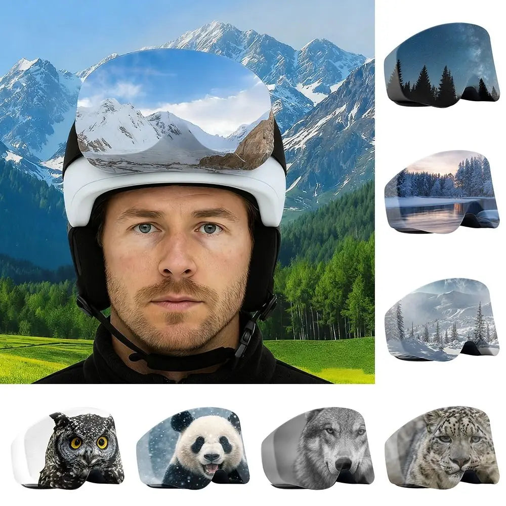 NEW Microfiber Material Ski Goggle Cover Scratch Protection 3D Snowboard Goggle Cover Dustproof Goggle Sleeve Ski Equipment Quake