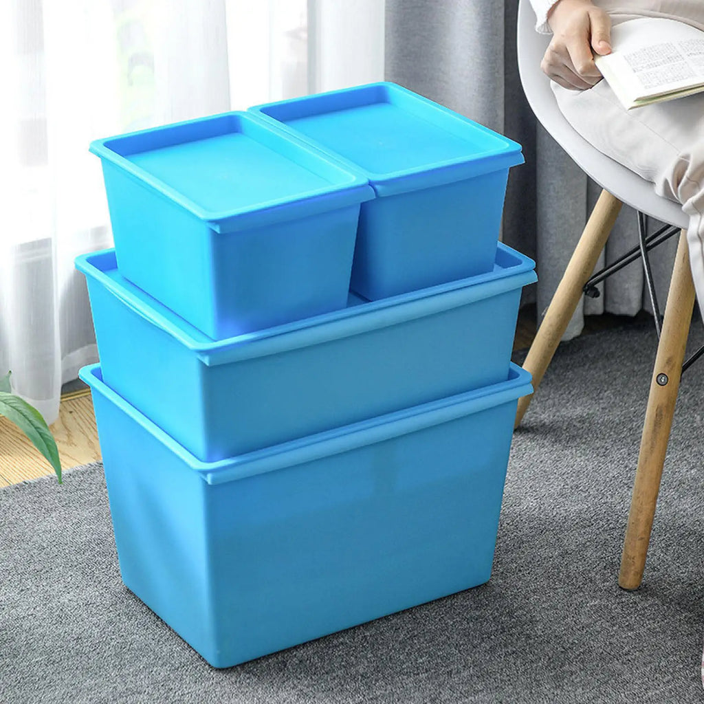 Storage Bin Portable Closet Garage Organizer Box for Kitchen Bathroom Office Quake