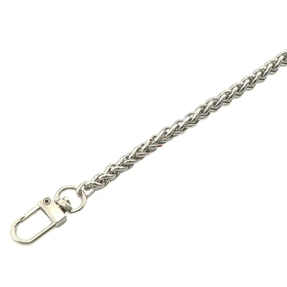 Fashion 120cm Bag Chains Replacement Metal Alloy Handbag Handle Chain Purse Chain Belt Quake 120cm silver type A