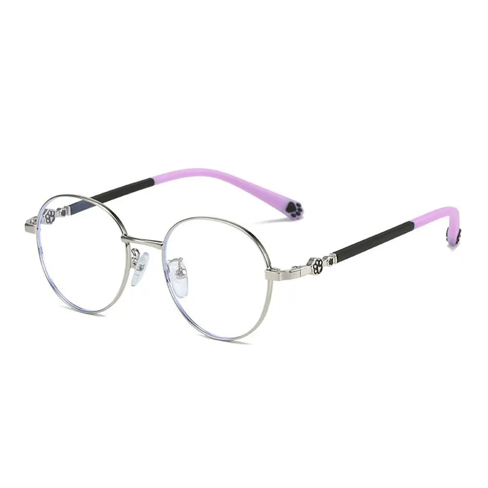 Blue Light Blocking Glasses for Kids Cute Cat Paw Pattern Optical Eyewear Children Boys Girls Anti Blue Rays Computer Goggles Quake 5