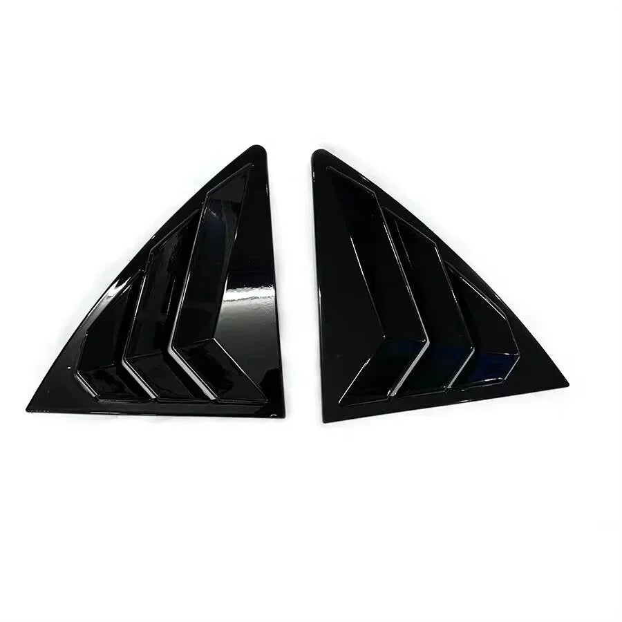 For Toyota Corolla 2007-2013 Car Rear Louver Window Side Shutter Cover Trim Sticker Vent Scoop ABS Carbon Fiber Accessories Auto Quake
