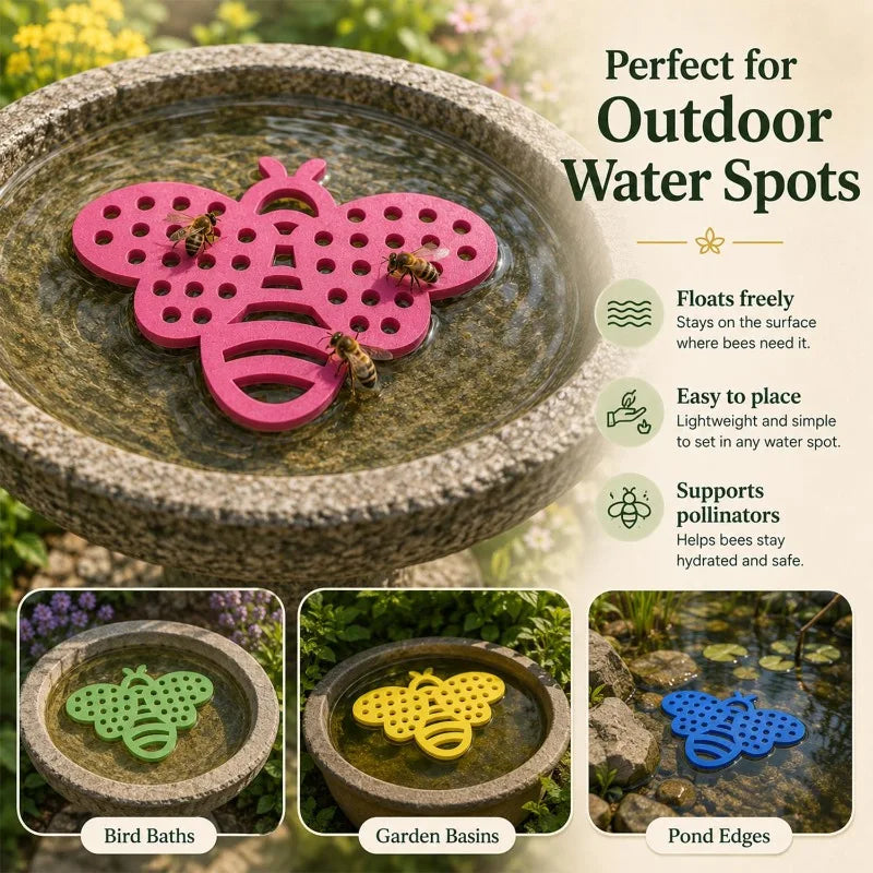 10/1PCS Floating Tray Bee Watering Station EVA Foam Insect Waterer Safe Drinking Tools for Bees & Butterflies Garden Supplies Quake