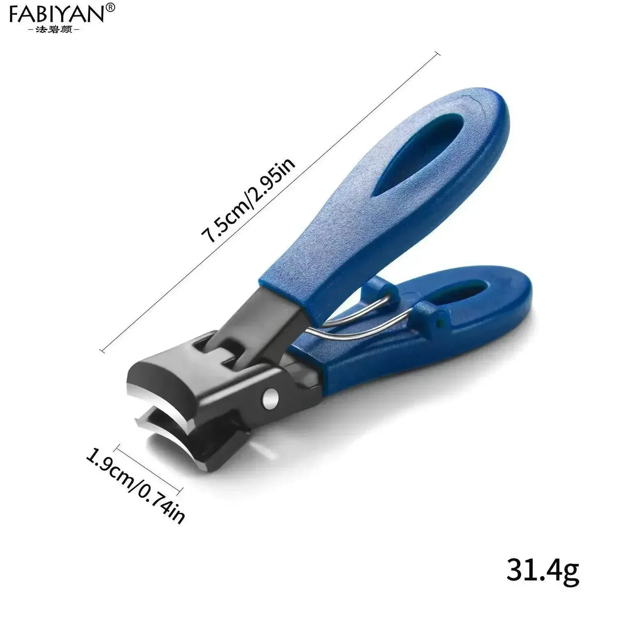 vvocci Trimmers For Woman Man Splash Toe Fingernail Portable Ultra Sharp Nail Clippers Stainless Steel Wide Jaw Opening Anti Quake M202 Blue