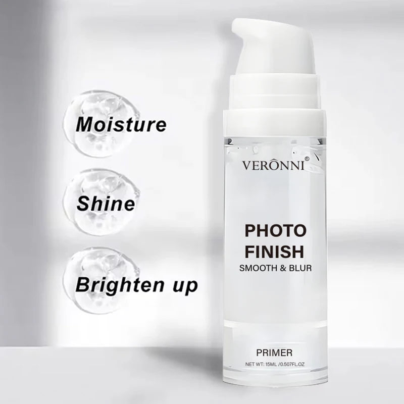 VERONNI Long-lasting Moisturizing Primer-Smooth,Moisturizing,Matte to Make Create Bright White Skin Face Base Makeup Cosmetics Quake