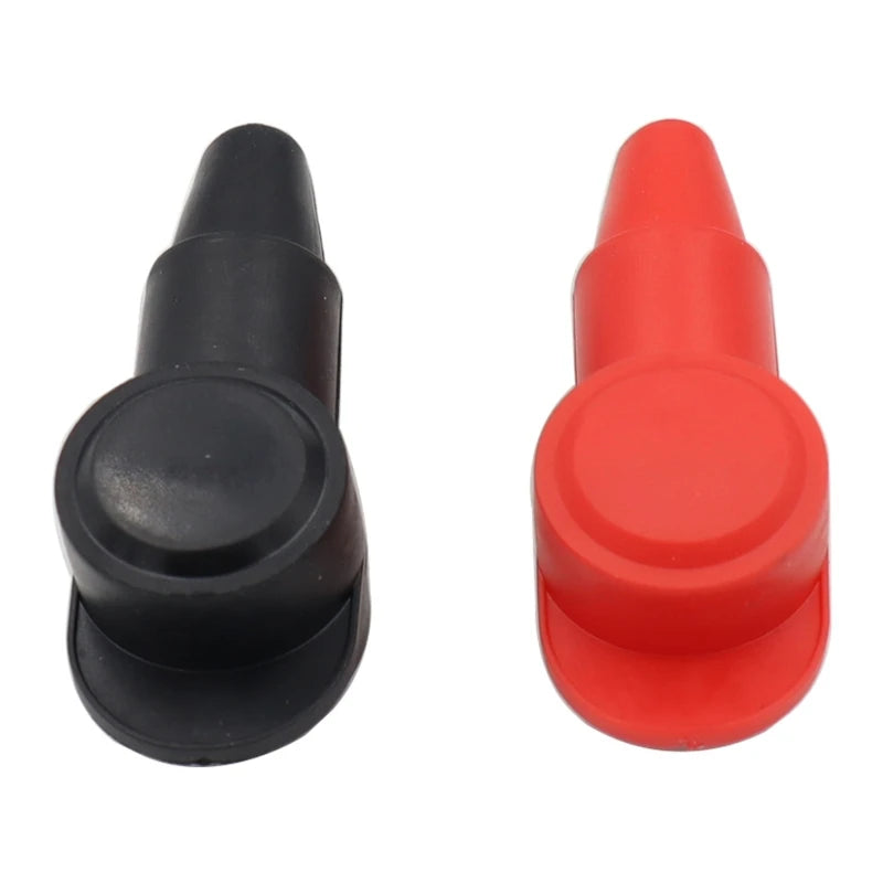 1 Pairs Marine Insulating Protector Universal Rubber Terminal Covers Protector Cover Lug Caps for Battery Stud Terminal H8WE Quake