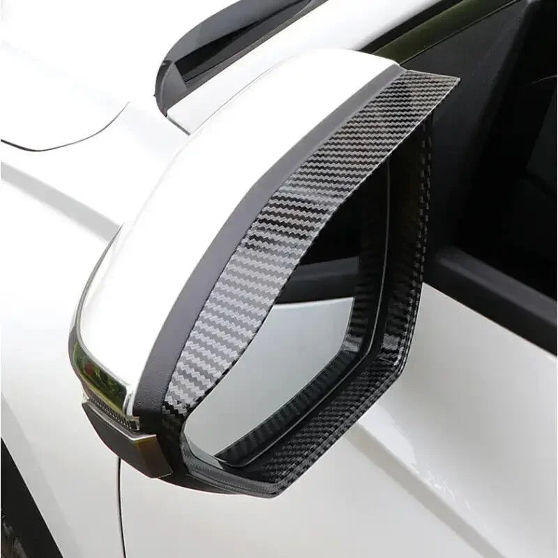 For Hyundai Tucson 2021 2022 2023 Car Rearview Side Mirror Rain Eyebrow Shield Cover Frame Sticker Protector Exterior Carbon Quake