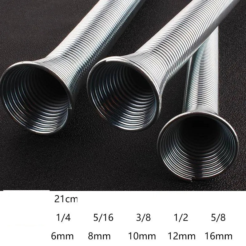 5pcs 1/4" 5/16" 3/8" 1/2" 5/8" PVC Wire Spring Tube Bender Curve Spring Pipe Bending Device Hydropower Tool Belt Punch Workpro Quake