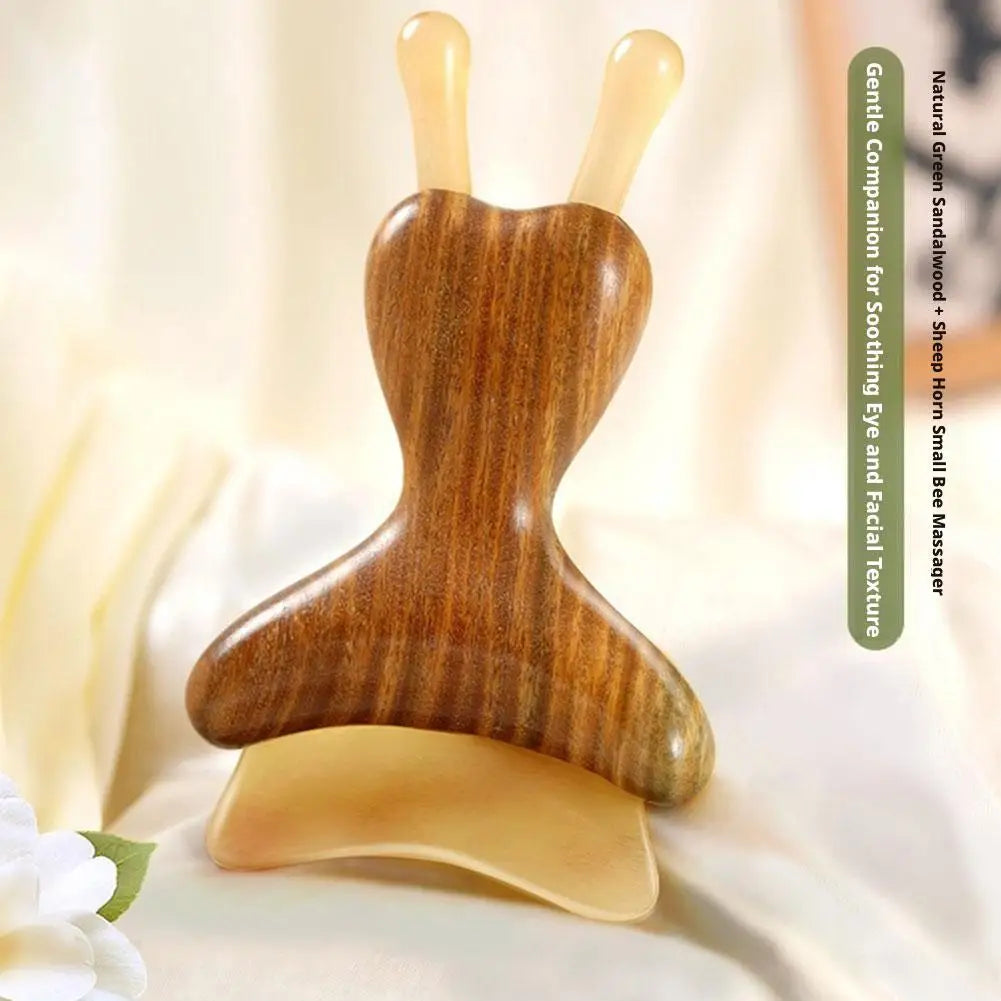 Sandalwood Face Massager Nose & Face Massager - Eye Relief Tool Snail Facial Meridian Massage Quake