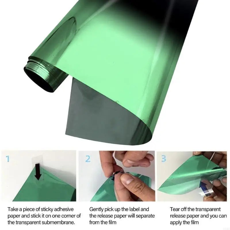 H8WE PVC Two Tone Car Window Film Car Sunshade Film Removable Vehicle Tint for Enhanced Privacy & Sun Protections Quake
