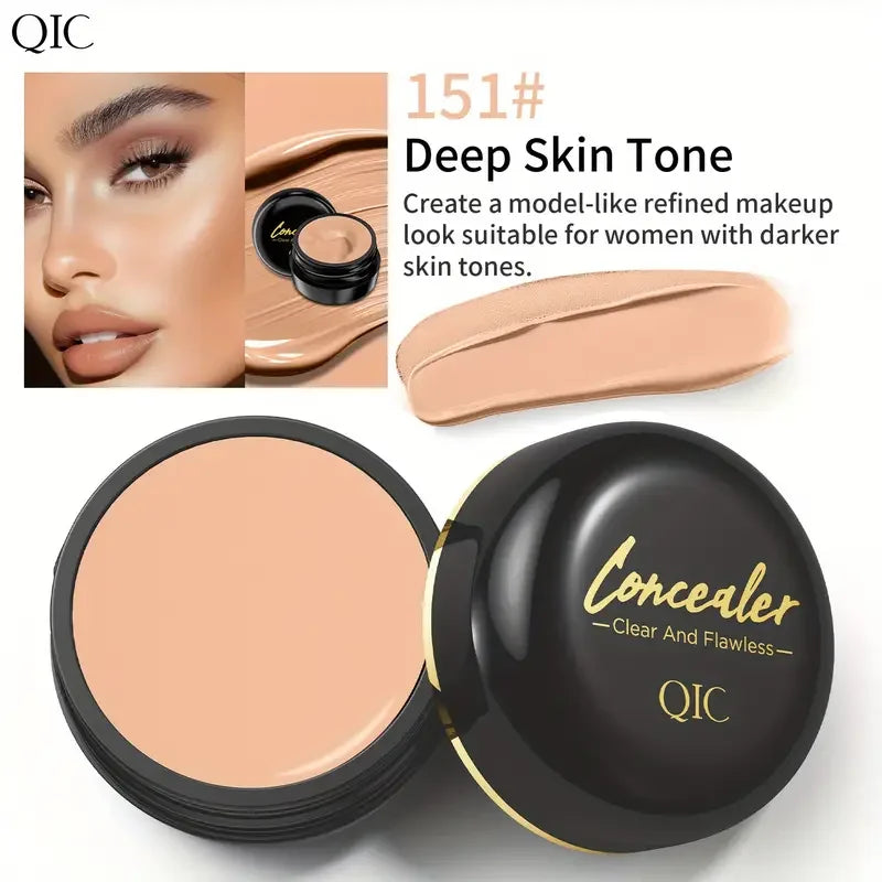 Full Coverage Concealer-waterproof,for Covers Skin Blemishes and Wrinkles and Tattoos,Regulates Skin Tone,Face Concealer Makeup Quake 151