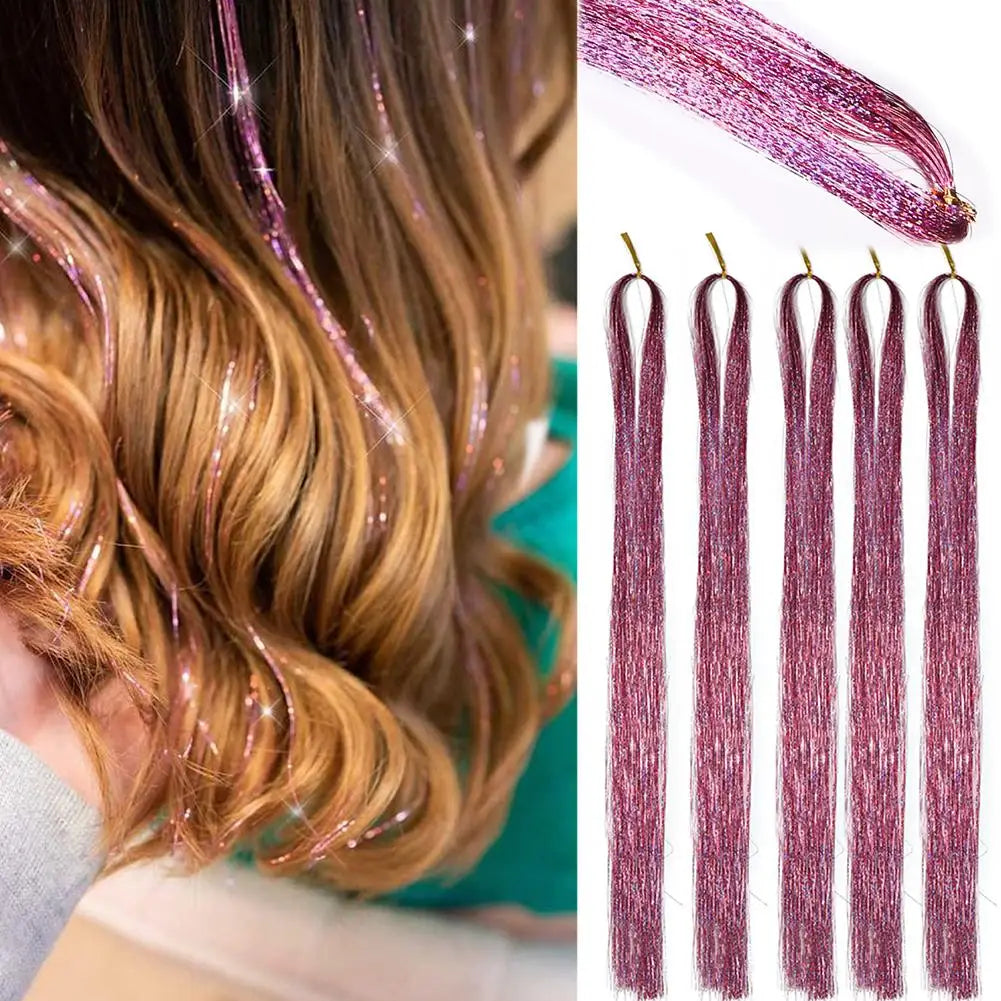 120cm Long Straight Wig Hair In Extensions Synthetic Clip In Hair Extensions for Women Halloween Christmas Party Cosplay Quake