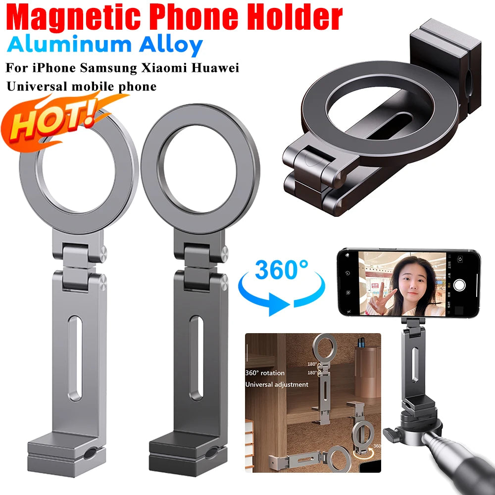 Universal Magnetic Phone Holder Travel Essentials Flexible Rotation Hands-Free Airplane Phone Mount for Phone Quake