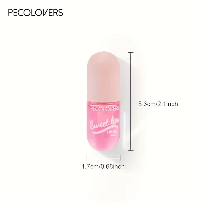 Strawberry Moisturizing Lip Gloss Peach Waterproof Glossy Long Lasting Not Sticky Natural Lip Tint Daily Makeup Lip Oil Primer Quake