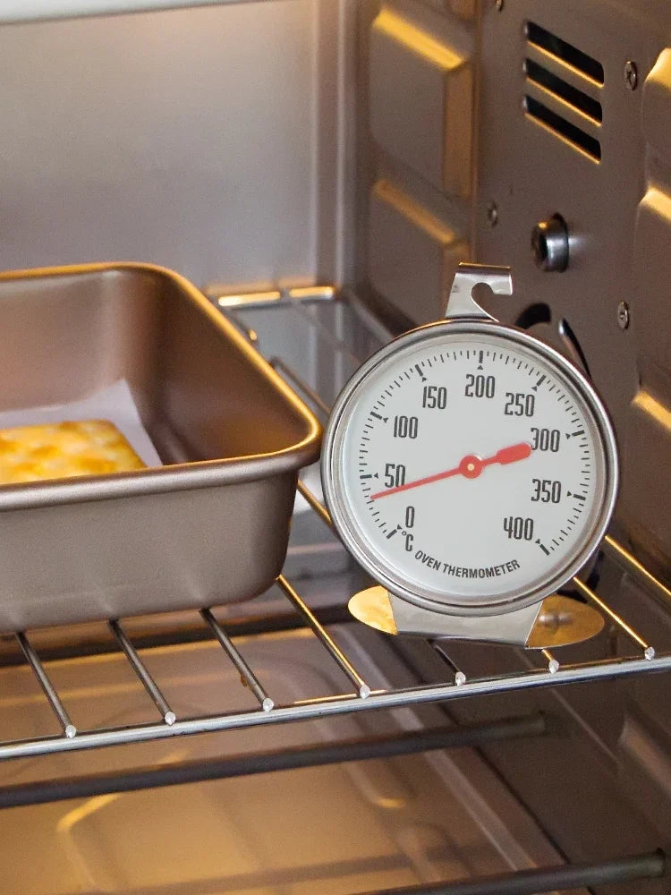 0-400 Celsius New Stainless Steel Oven Thermometer Hang Or Stand Large Dial Baking BBQ Cooking Meat Food Temperature Measurement Quake