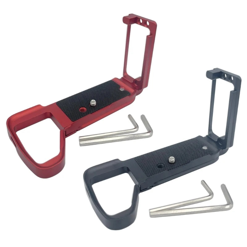 Quick Release Plate Base Grips Handle, Hand Grip Handle Quick Release L Plate Holder for Sony A7r4 a7m4 A7S3 A1 Camera K1KF Quake