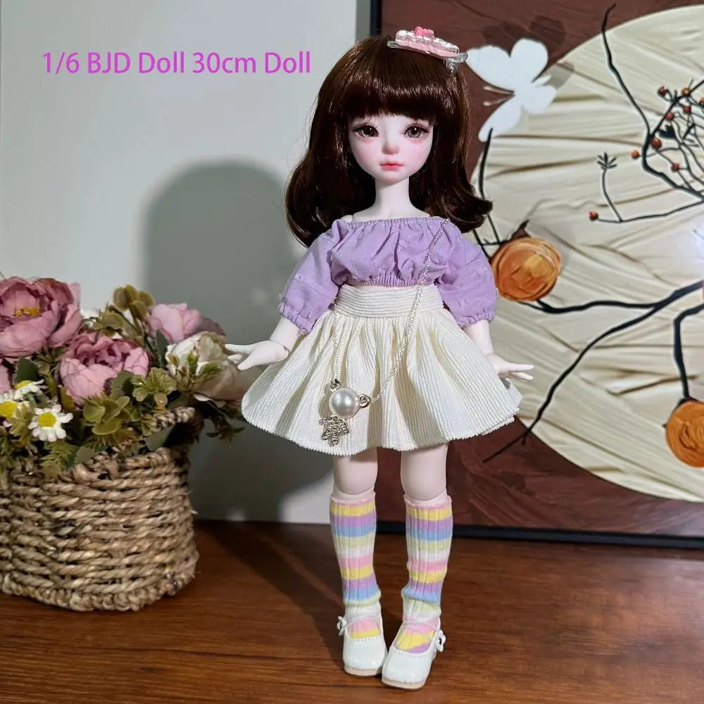 Multiple Styles 1/6 30cm Doll 1/6 BJD Skirt Handmade Replace Doll'S Lolita Dress DIY Kids Gift Doll Dress Up Cotton Doll Quake