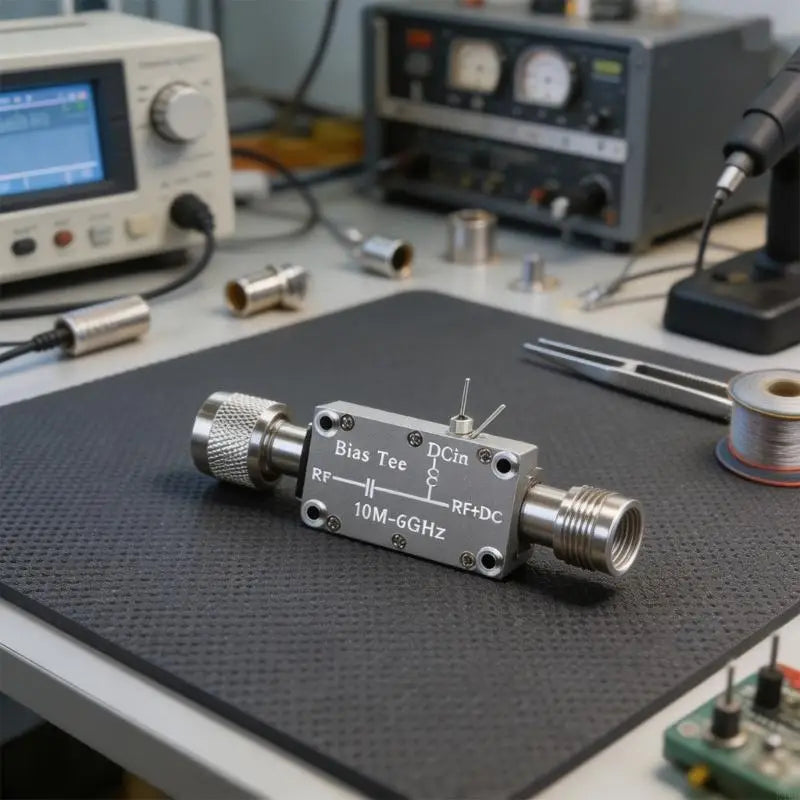 N-Type Bias Tees 10MHz to 6GHz Inlines Injectors, N Connector Power Injectors with Top Input Terminals for Broadband Feed K1KF Quake