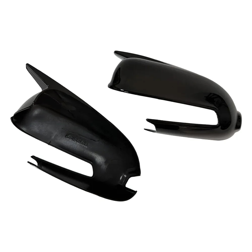 For Hyundai Kona 2018-2023 Car Sticker Rearview Side Mirror Cover Wing Cap Exterior Door Rear View Case Trim Carbon Look Black Quake