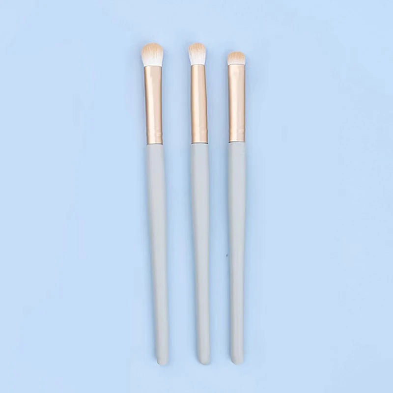 Professional Makeup Brushes Set Eye Shadow Concealer Foundation Blusher Contour Shadow Soft Hair Mixed Smudge Makeup Beauty Tool Quake 3Pcs 1
