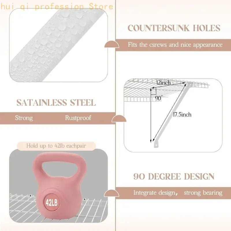 Metal Bracket Suppor With Rustproof Coating Universal For Camping And Travel H8WE Quake