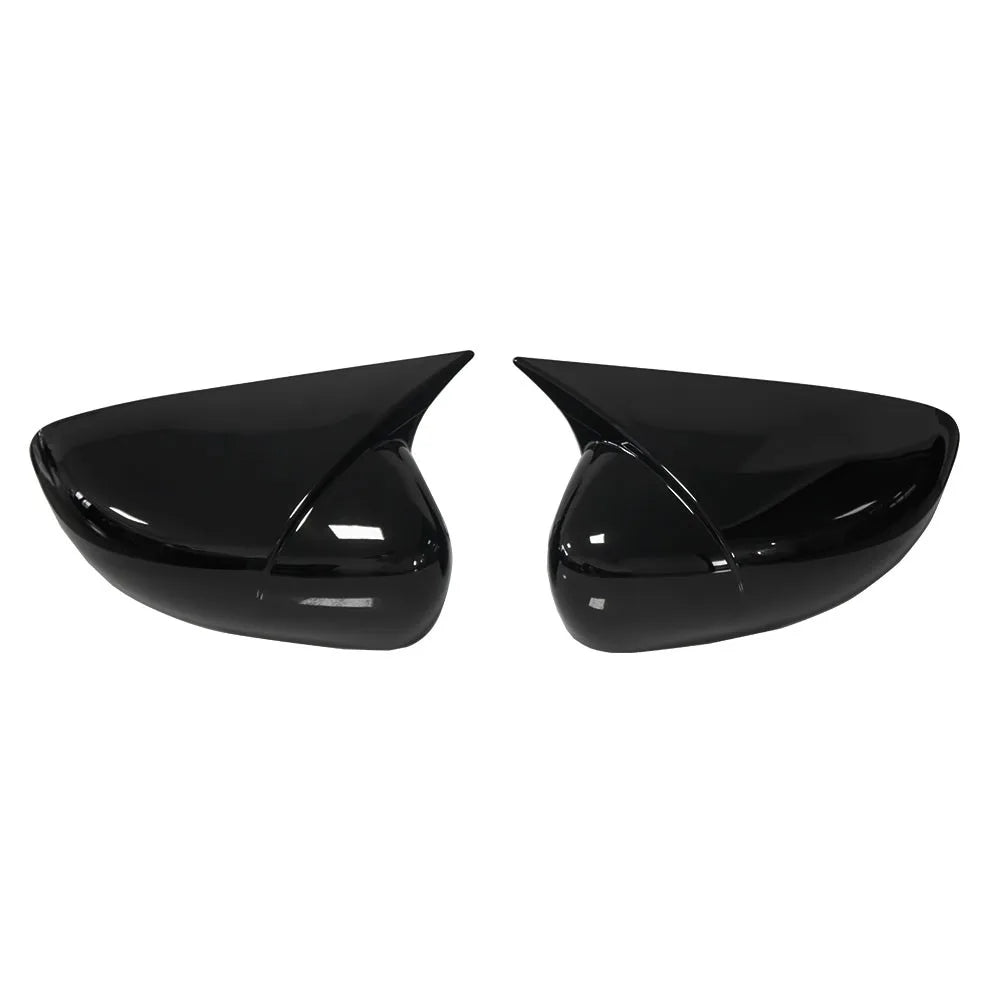 For Renault Zoe 2019-2024 Clio Captur Car Sticker Rearview Side Mirror Cover Wing Cap Exterior Case Trim Accessories Decoration Quake Gloss Black