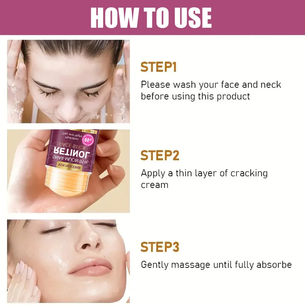 Snail Mucus Retinol Face Treatment Bar with Firming Elasticity Improve Loose Skin Lotion Moisturizes Brightenskin Products Quake