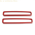 Two piece grille surround trim for 2015-2020 front fascia detail H8WE Quake Red CN
