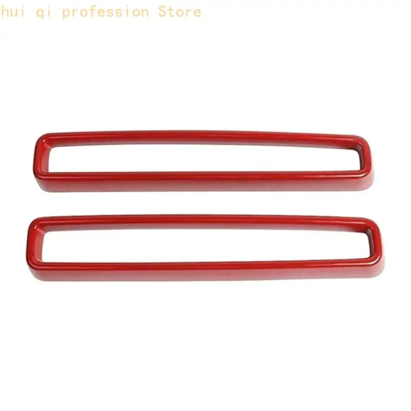 Two piece grille surround trim for 2015-2020 front fascia detail H8WE Quake Red CN