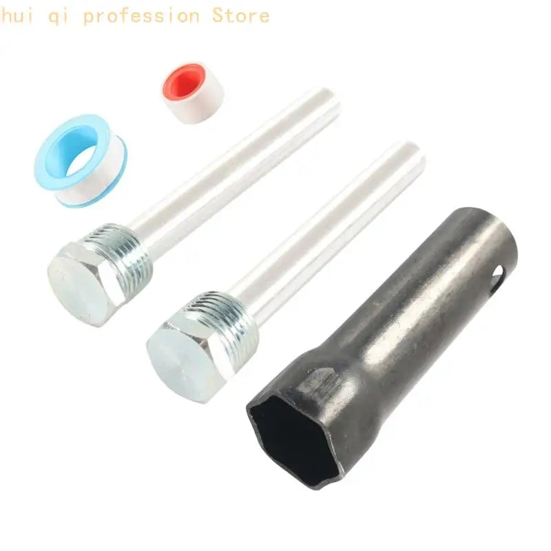 Water Heater Rod Replacement Set, 1/2 Thread H8WE Quake 2piece blue zinc CN