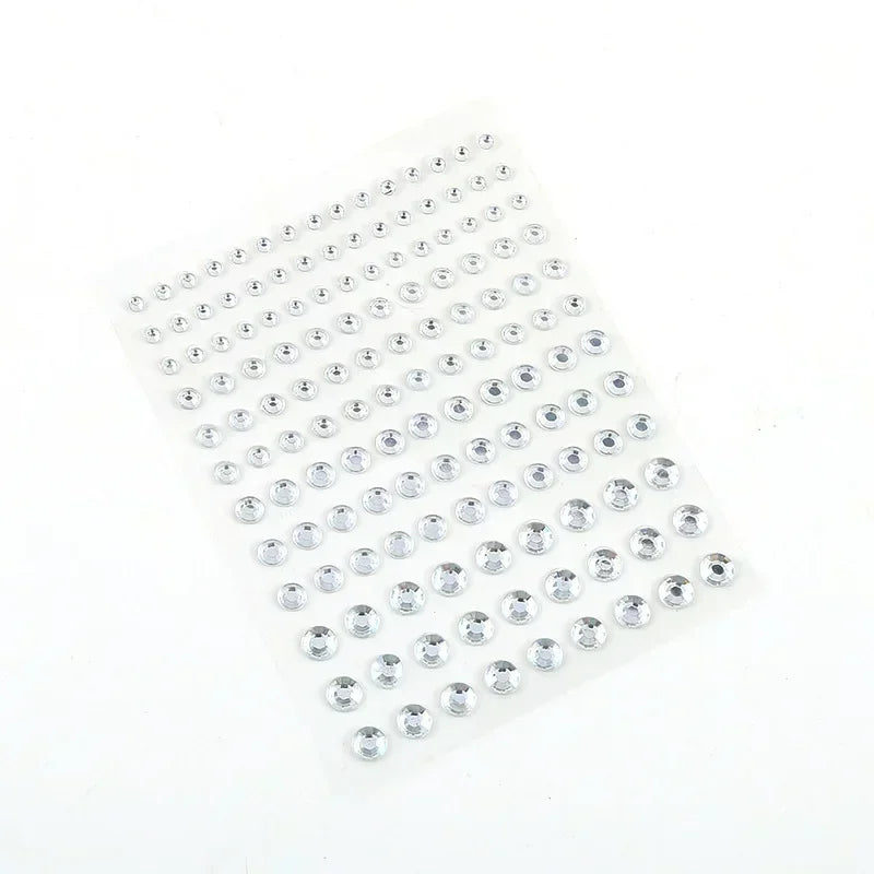 Party Eyes Girls Face Diamond Tattoo Sticker Rhinestone Acrylic Face Decoration Sticker Quake NO.4