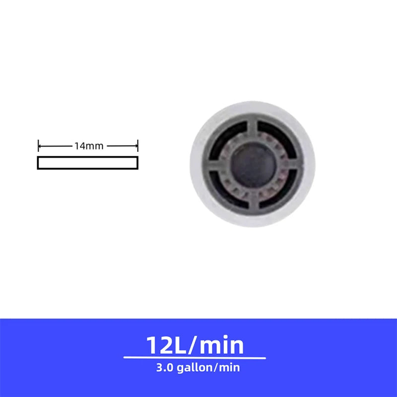 Shower Flow Reducer Limiter Set Water Saving 4/5/6/7/8/9/10/12L/Min Hose Restrictor HA Series Top Spray Shower Accessories Quake 5Pcs A6