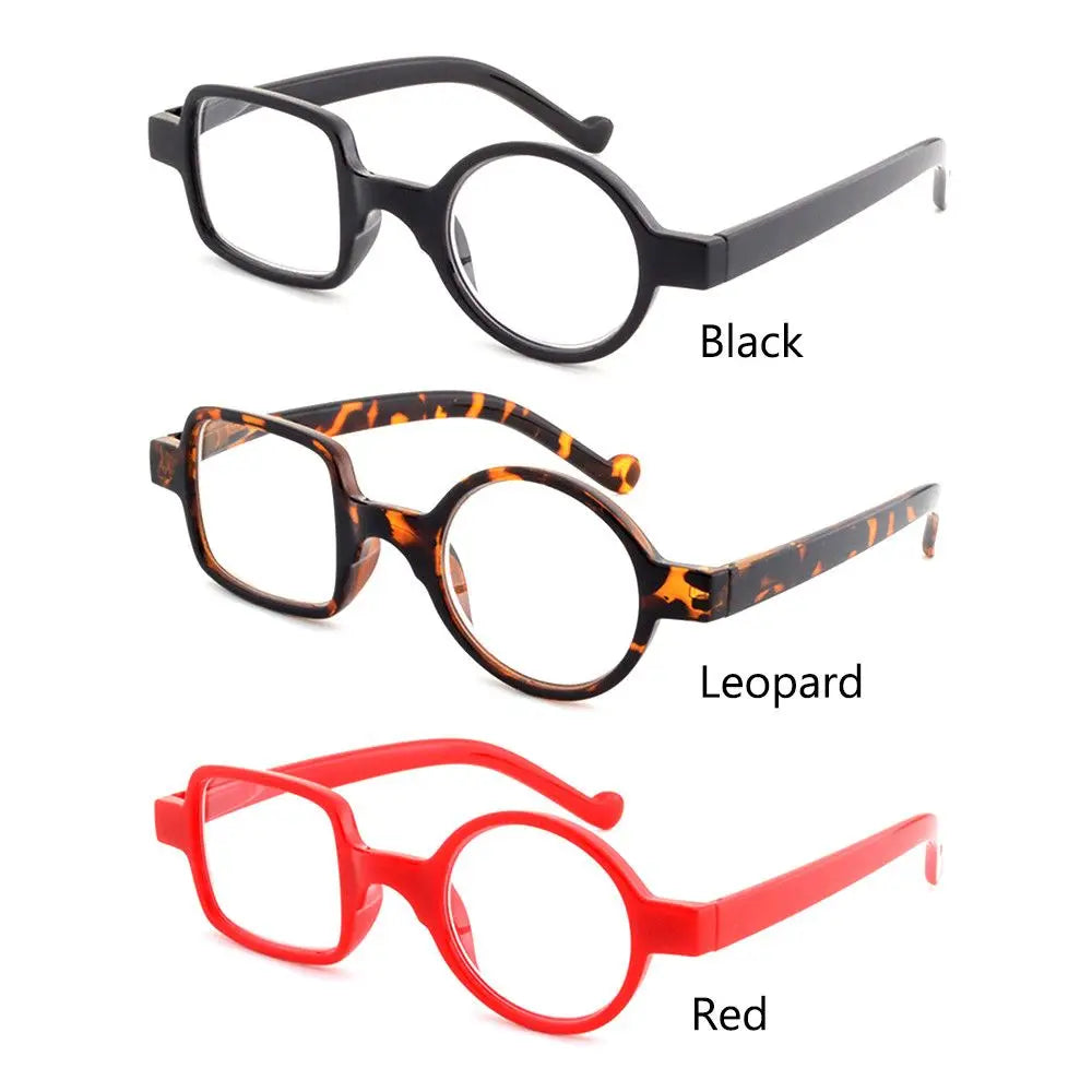 Irregular Square Round Frame Reading Glasses Men Women High-definition Lens Presbyopia Eyewear Fashion Design Readers Glasses Quake