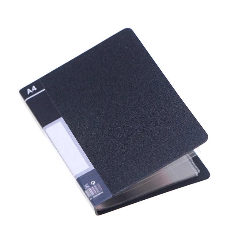 1Pcs Miniature Dollhouse File Book Folder Binder - Home Model Decor Toy Doll House Accessories 1:12 Scale Simulation Furniture Quake Black