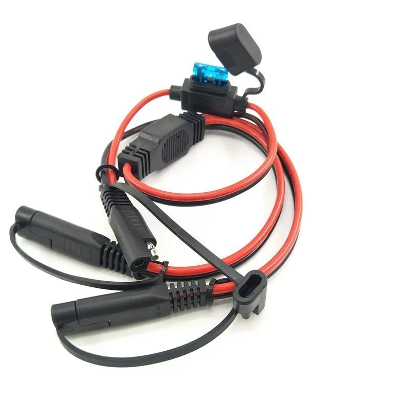 Quick Connect Disconnect SAE Power Cable 12AWG Heavy Duty DIY 1 to 0/1/2/3/4 Adapter Plug Connector for Power Equipment Wiring Quake