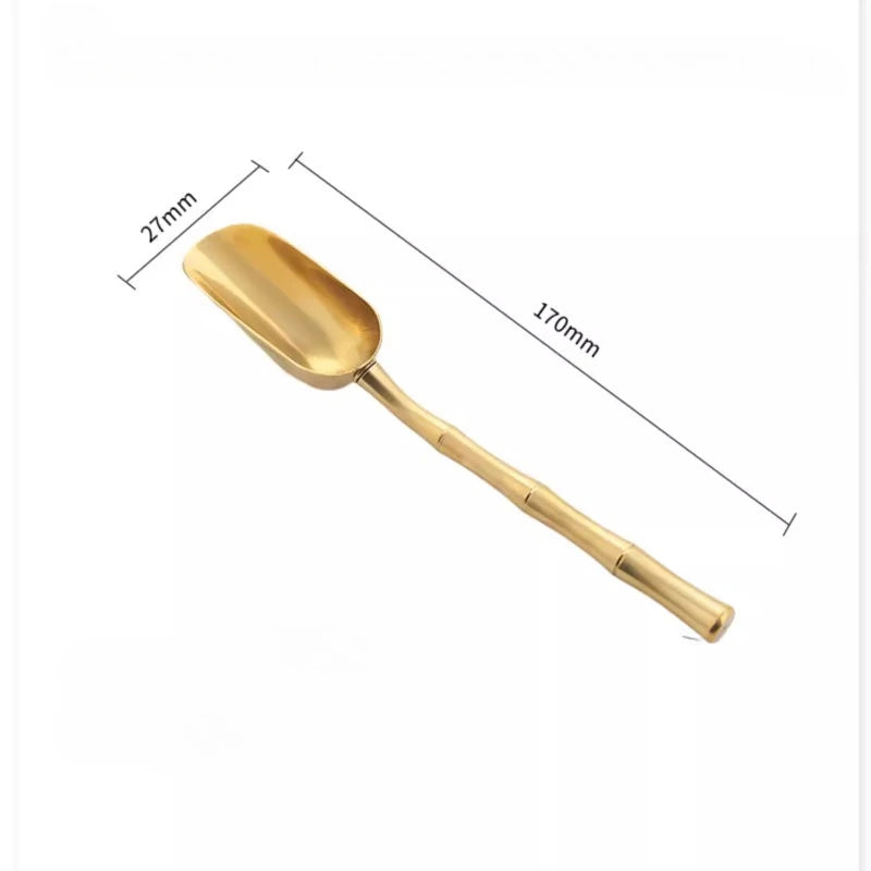 Tea spoon tea shovel small brass tea set accessories tea spoon single tea spoon tea set tea spoon tea spoon Quake
