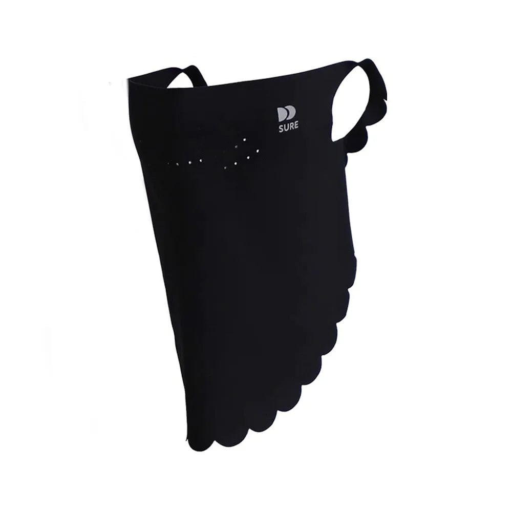 Fashion UPF50+ Sun Protection Mask Breathable Dustproof Anti-UV Neck Scarf Neck Protection Riding Face Cover Cycling Quake Black