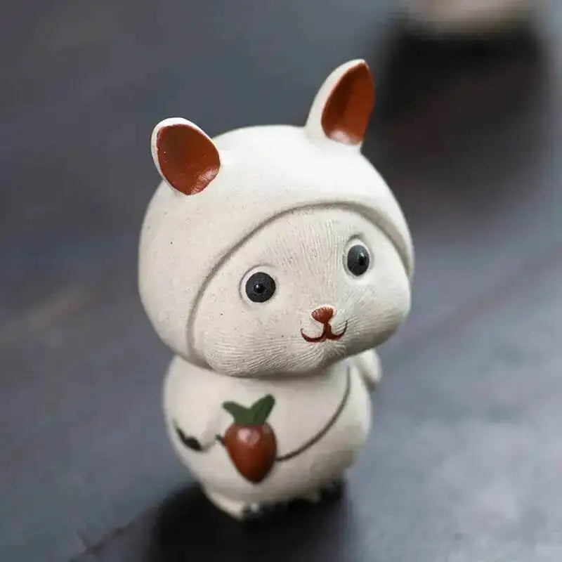 Tea Pet Zodiac Rabbit Tea Tray Hand-made Small Tea Play Ornaments Accessories Quake