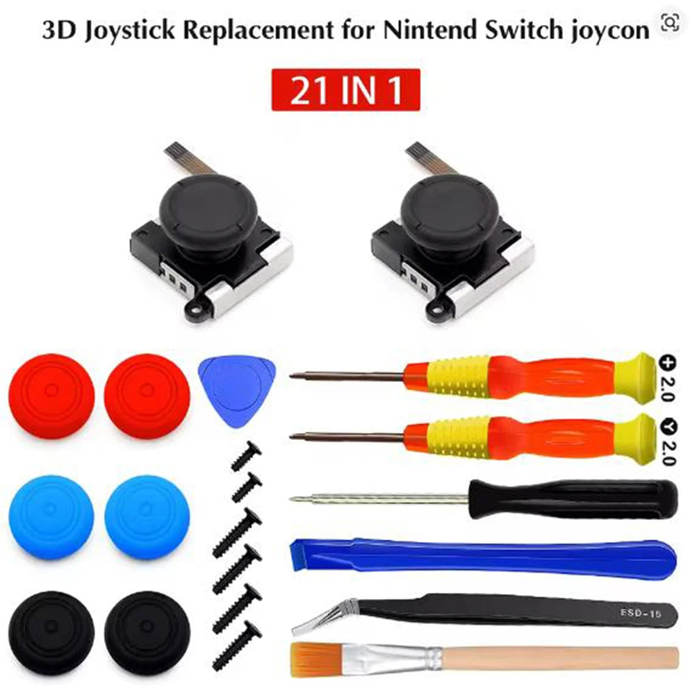 Replacement Switch Joy Con Controller Joystick 19 in 1 kit Quake