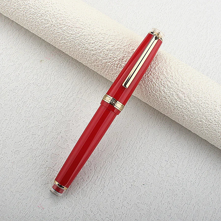Jinhao 82 Fountain Pen Golden Clip EF/F/M Nib Acrylic Ink Pen Luxury Writing Pens for Stationery Business Office School Supplies Quake